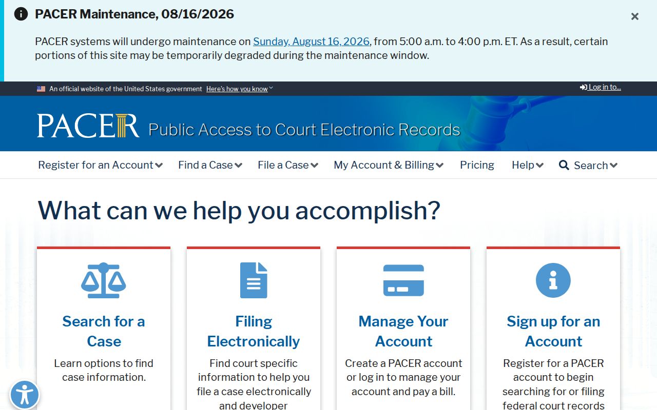 Kit Carson court records through the federal PACER docket system