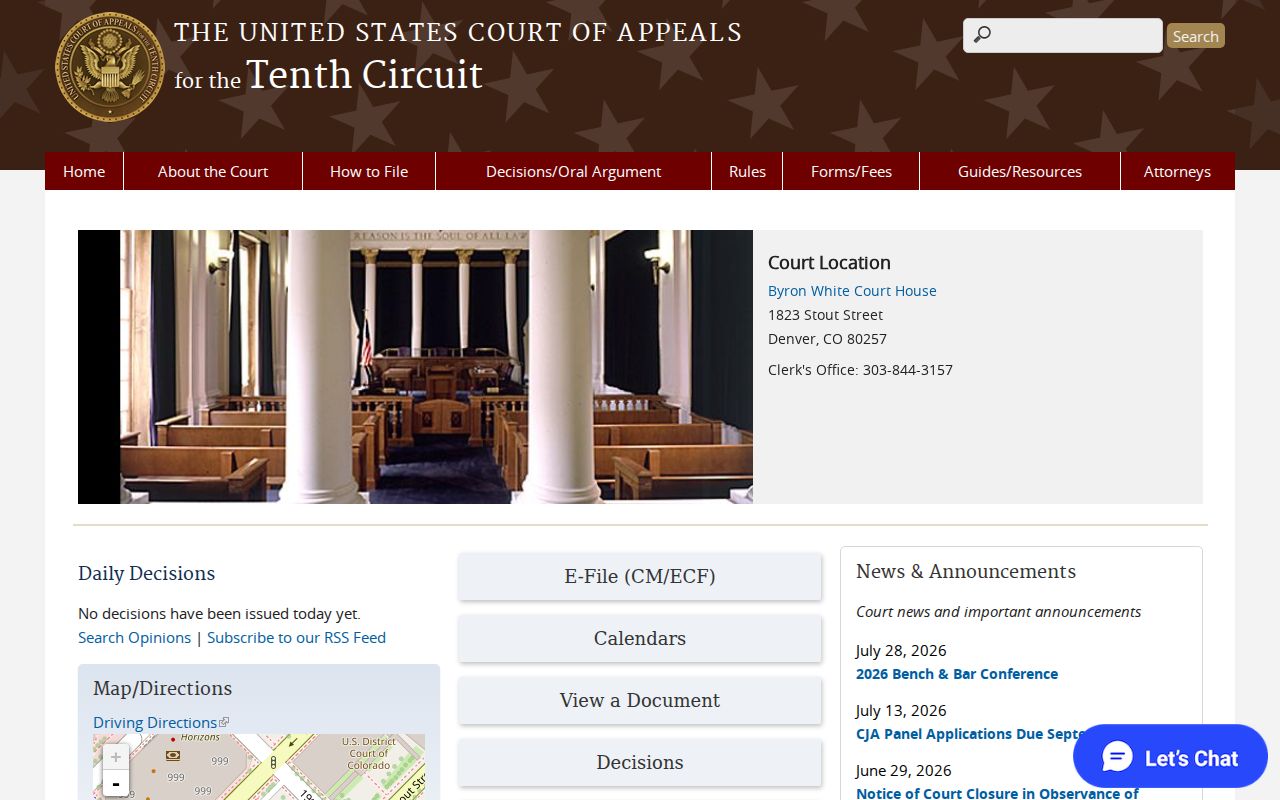 Kit Carson federal appeal court records at the Tenth Circuit